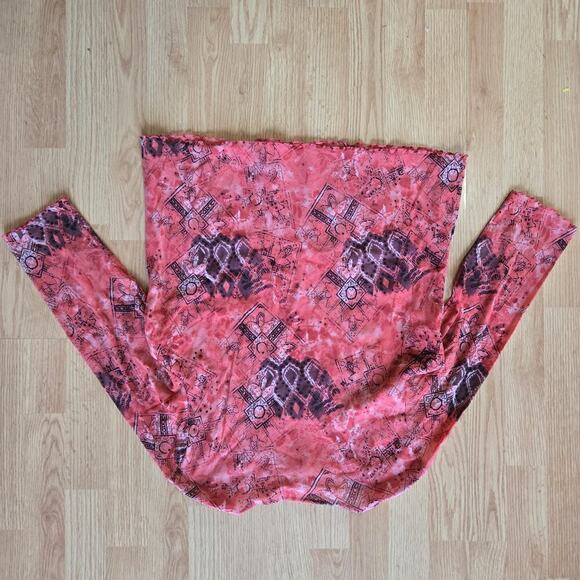 Laura Ashley Womens Vintage Y2K Semi Sheer Mesh Top Large Fairy Boho Artsy - Picture 9 of 10